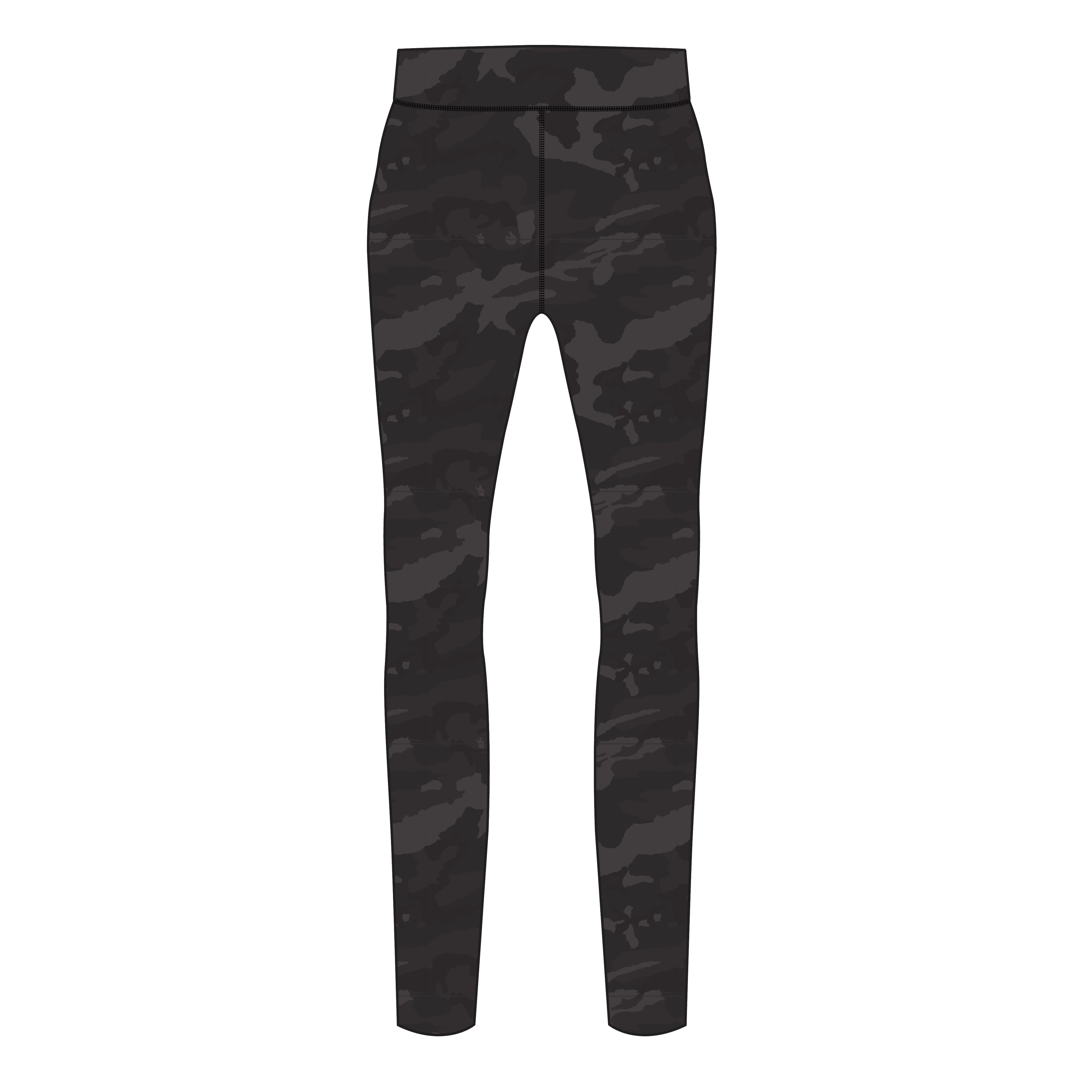 Llandovery Netball Olorun Activ Camo Kids Leggings - Black