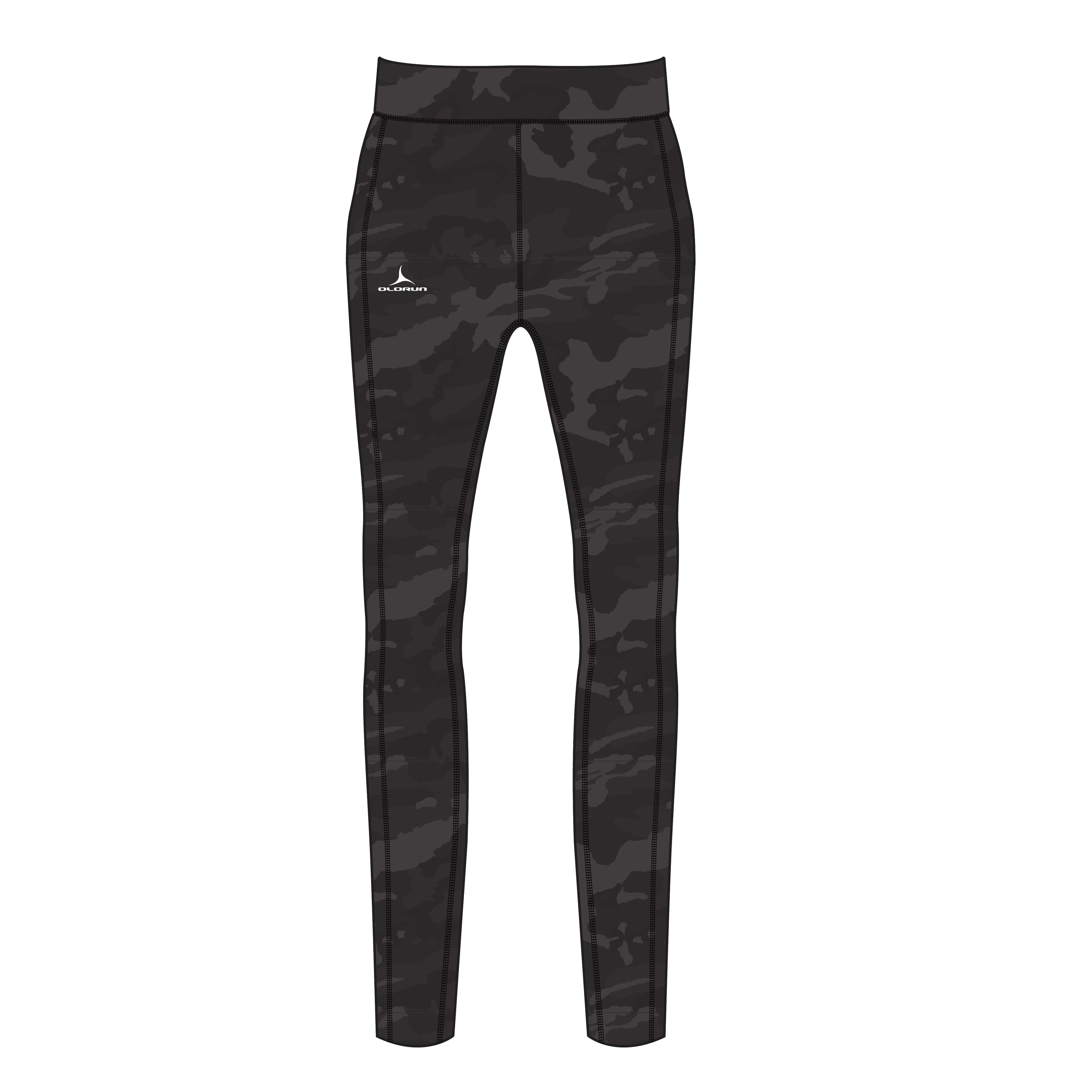 Llandovery Netball Olorun Activ Camo Leggings - Black