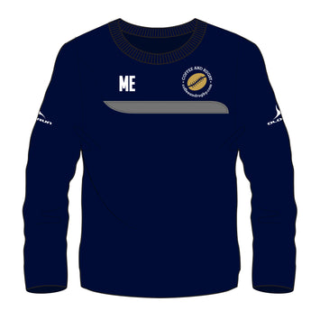 Coffee and Rugby Kid's Tempo Training Top - Navy/Silver