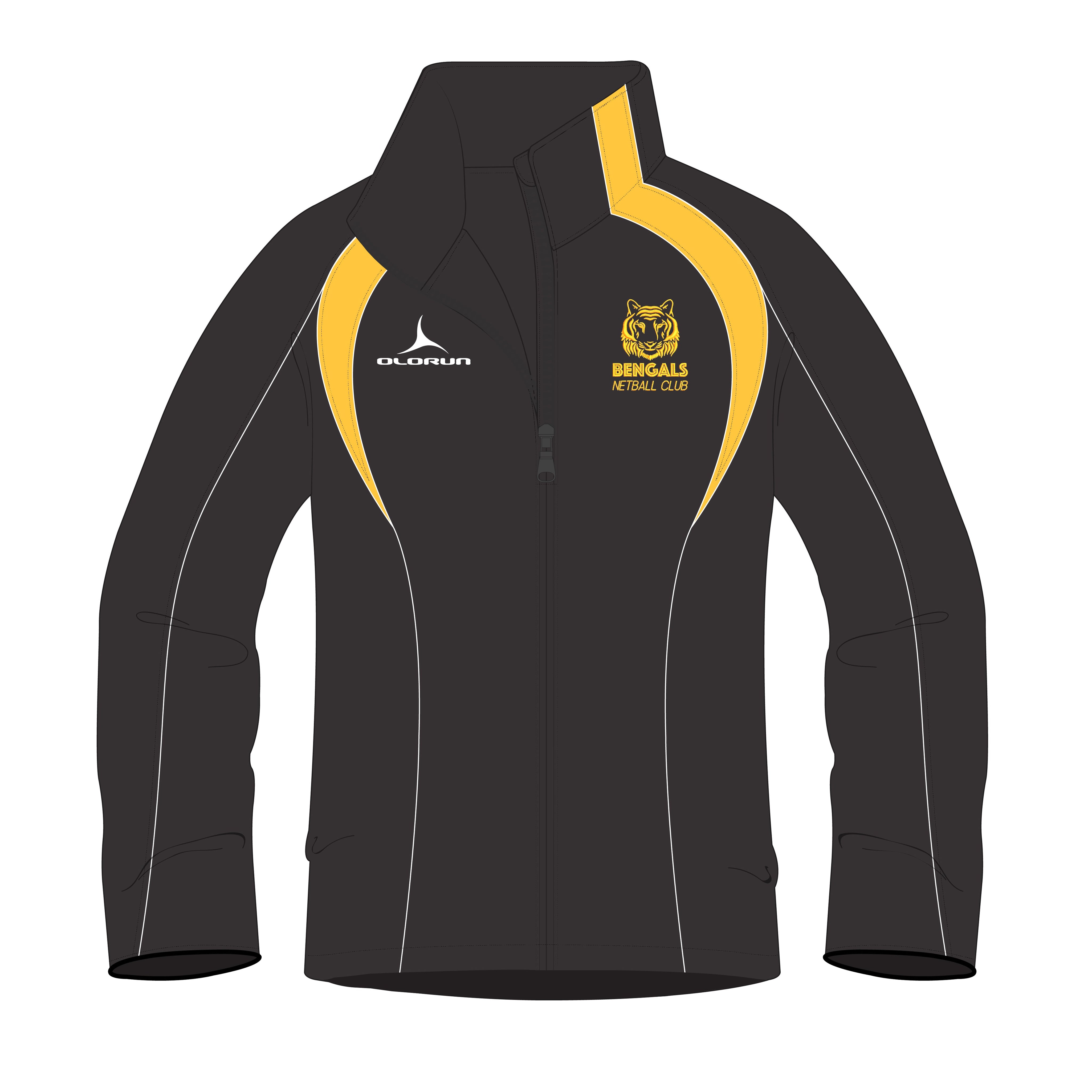 Bengals Netball Kids Iconic Full Zip Jacket