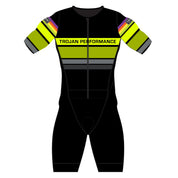 Trojan Performance Short Sleeve FullZip Tri Suit