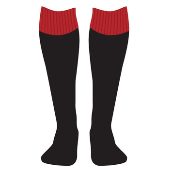 Carmarthen Athletic Socks Black/Red