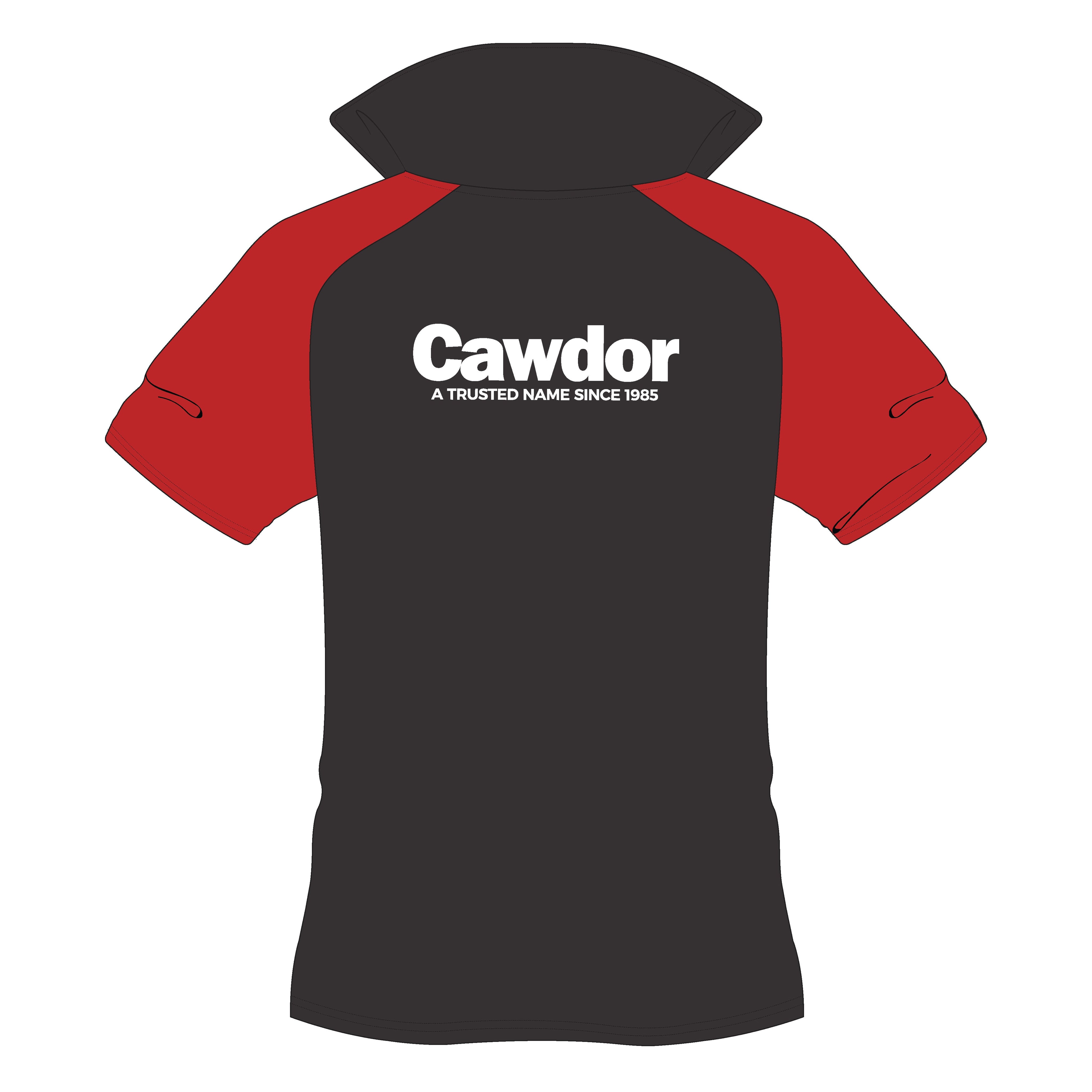 Cawdor Cars Adult's Polo Shirt - Black/Red