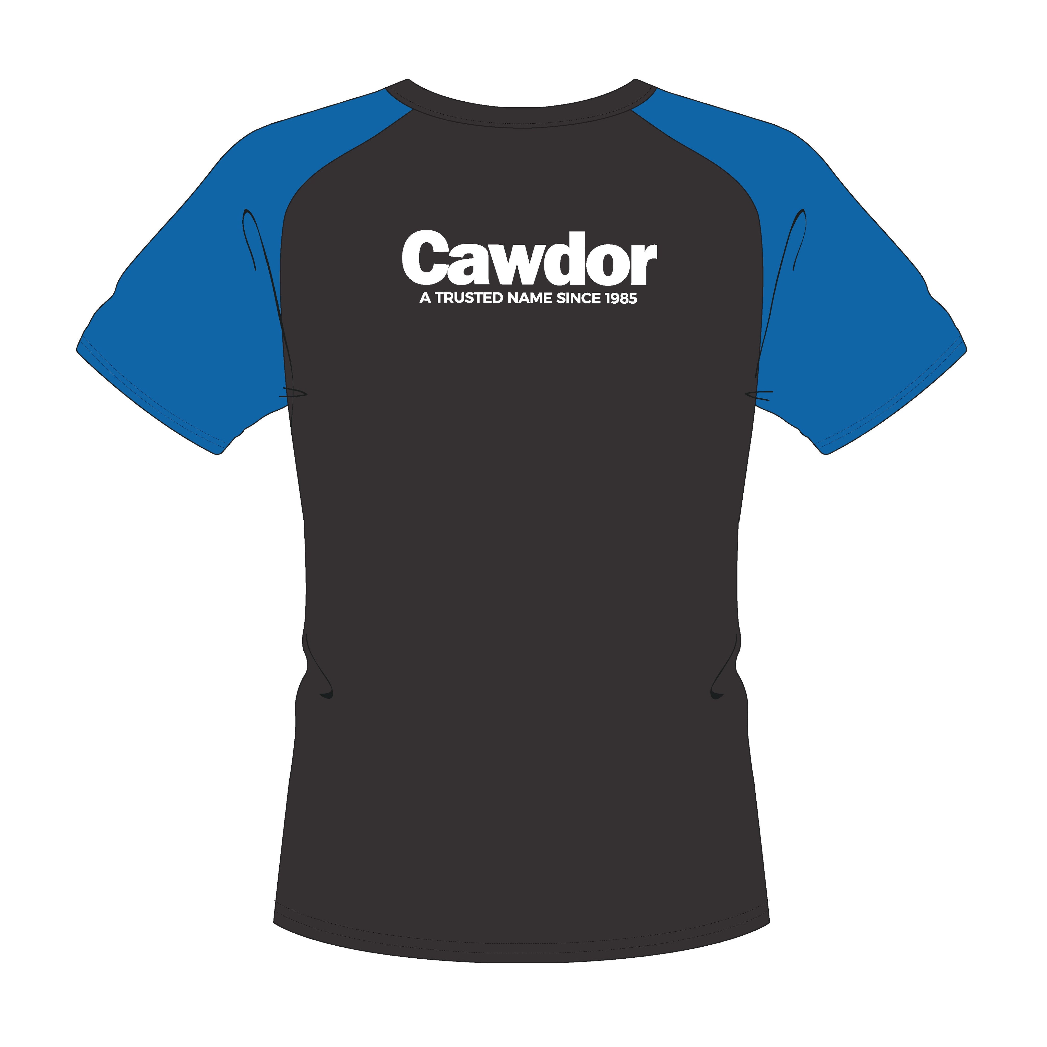 Cawdor Cars Adult's Short Sleeve T-Shirt - Black/Blue