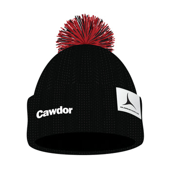 Cawdor Bobble Hat - Black/Red