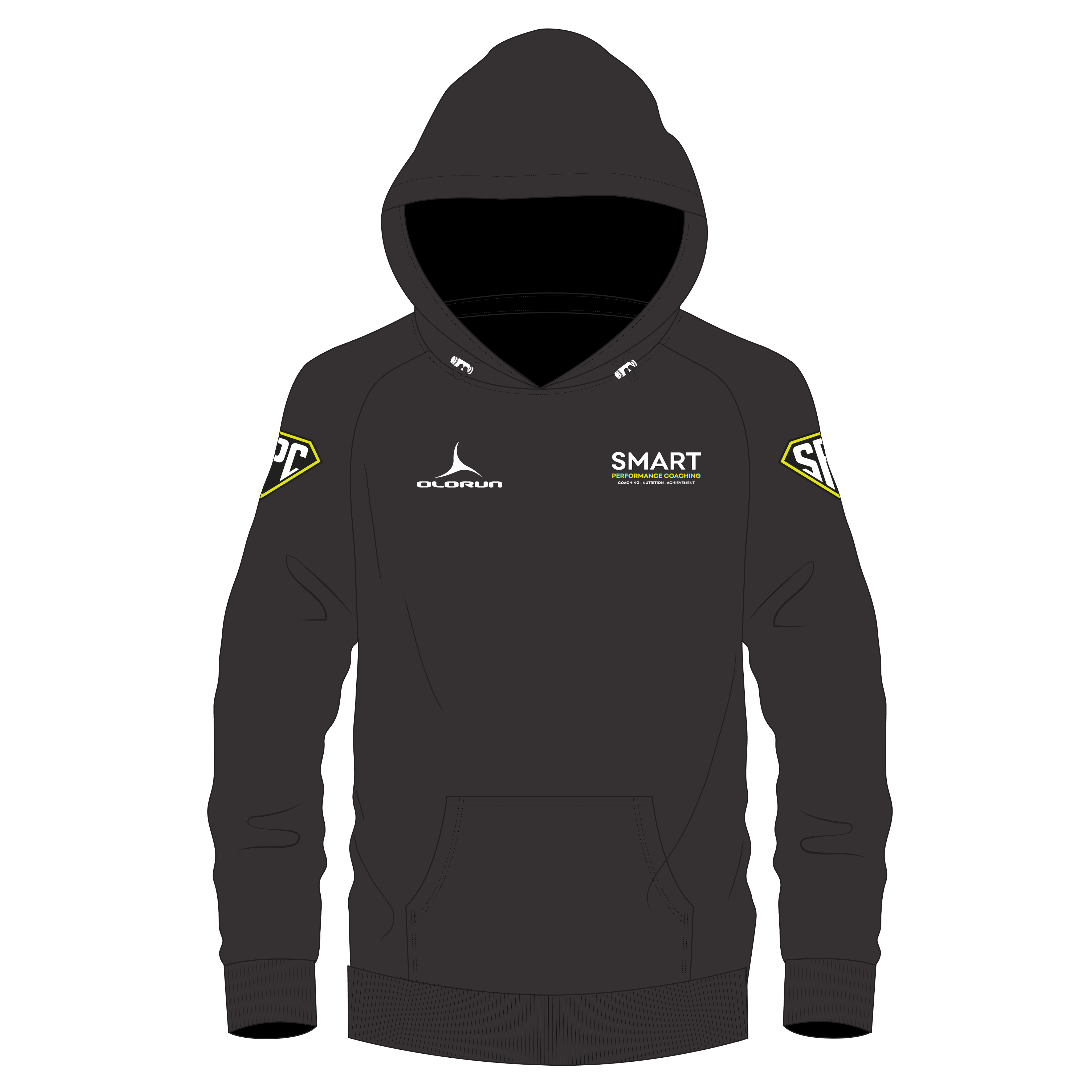 Smart Performance Coaching Hoodie - BLACK/BLUE NO COACH