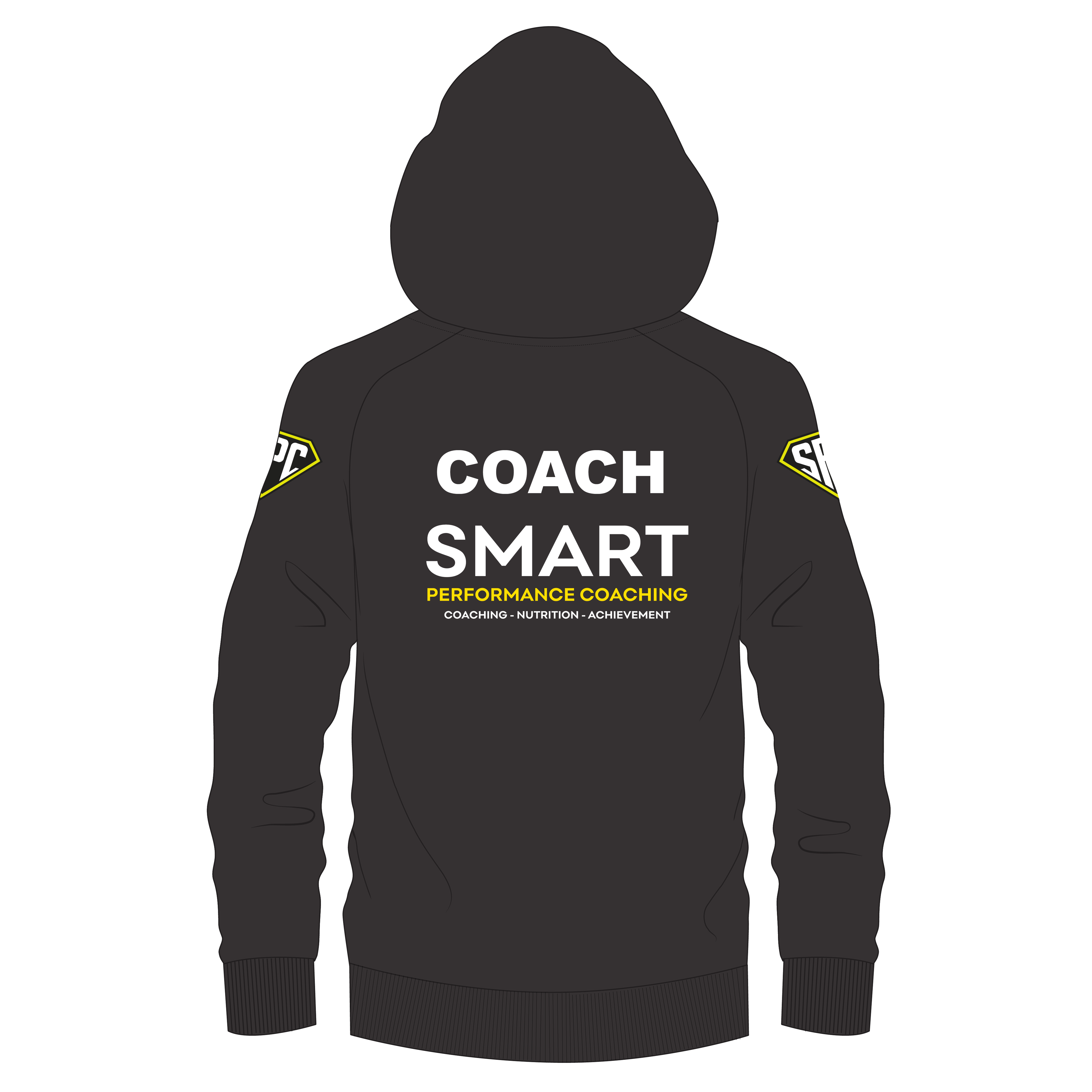Smart Performance Coaching Hoodie - Black/Blue WITH COACH