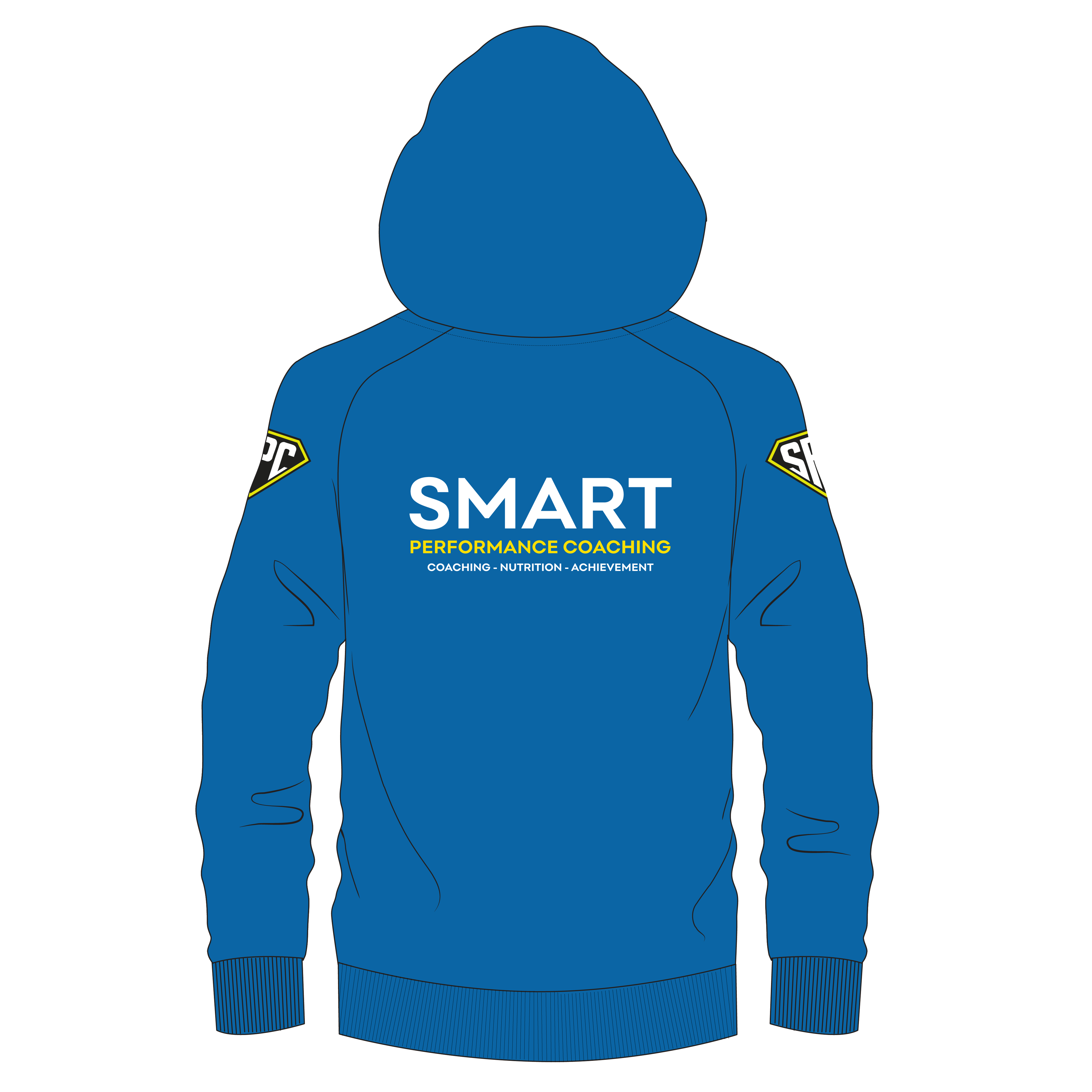 Smart Performance Coaching Hoodie - BLACK/BLUE NO COACH