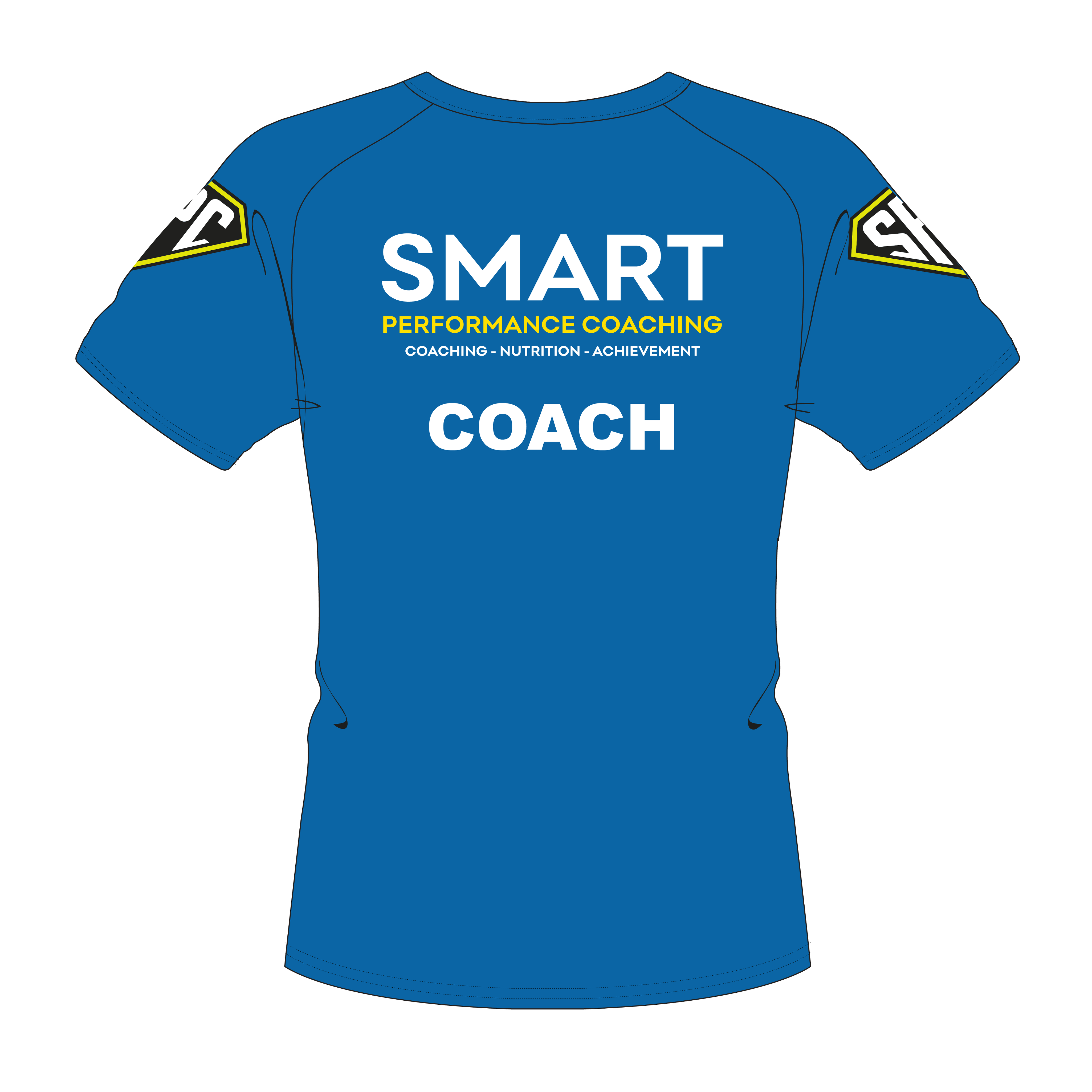 Smart Performance Coaching Training T-Shirt - Black/Blue WITH COACH