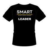 Smart Performance Coaching Training T-Shirt - Black/Blue WITH LEADER