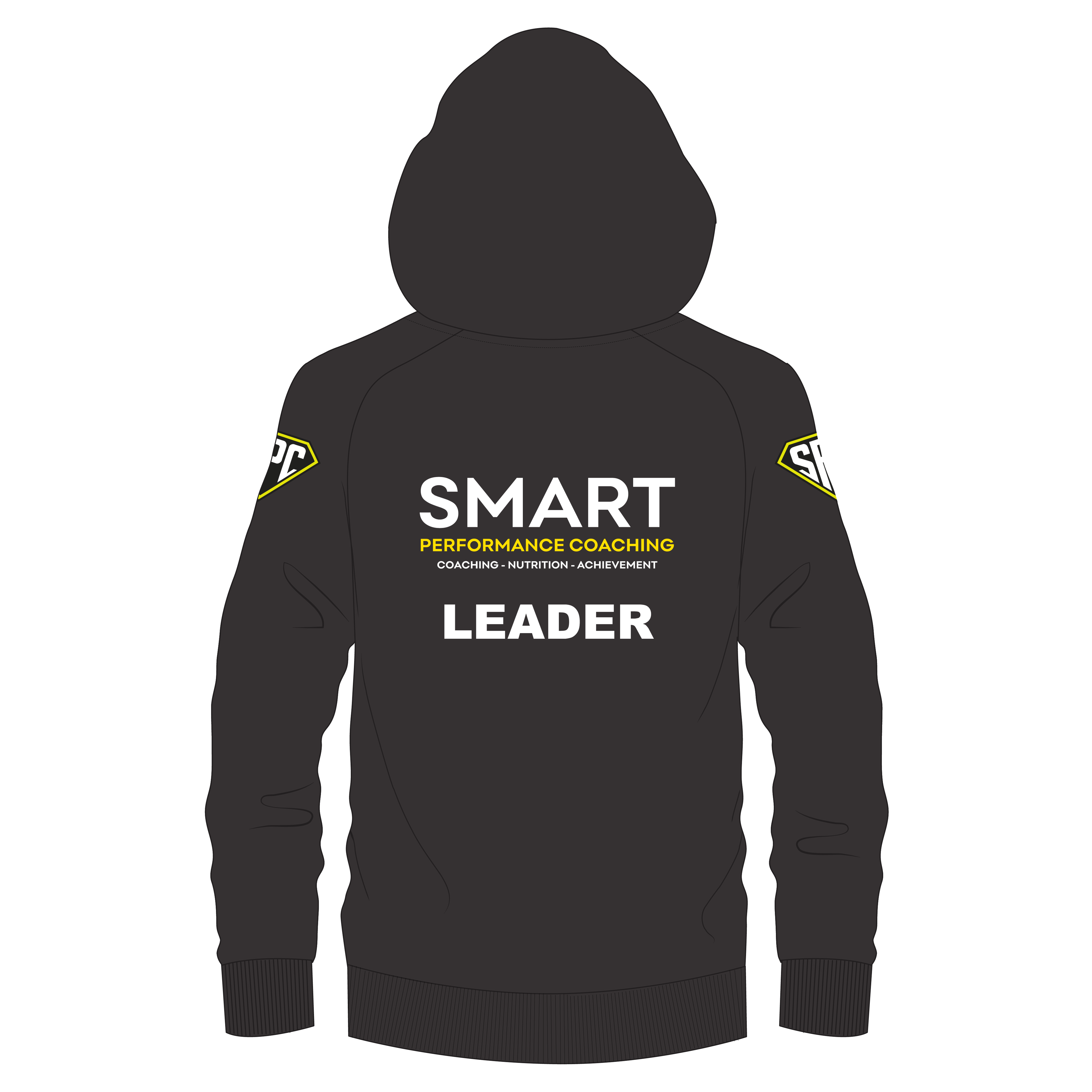 Smart Performance Coaching Hoodie - Black/Blue WITH LEADER