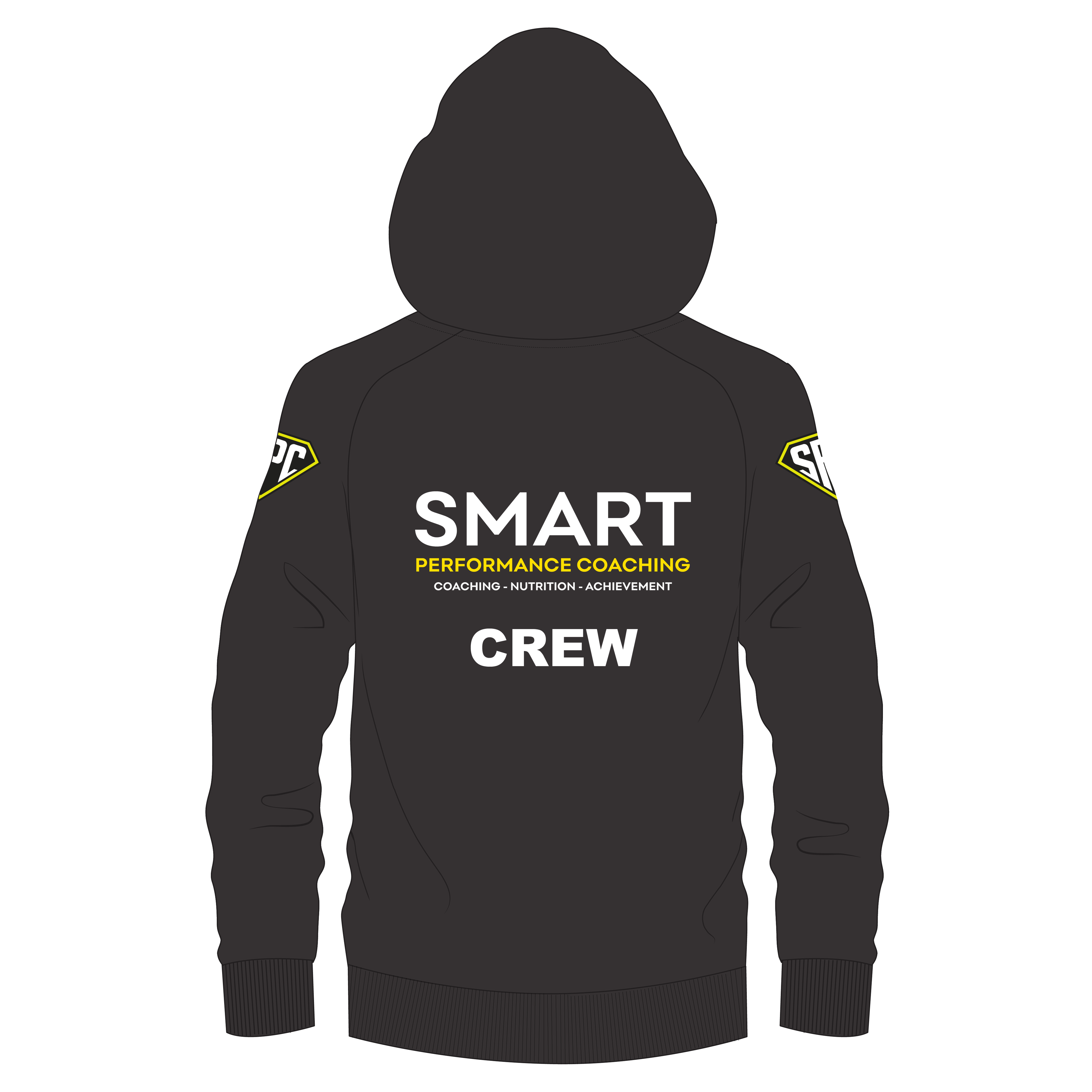 Smart Performance Coaching Hoodie - Black/Blue WITH CREW