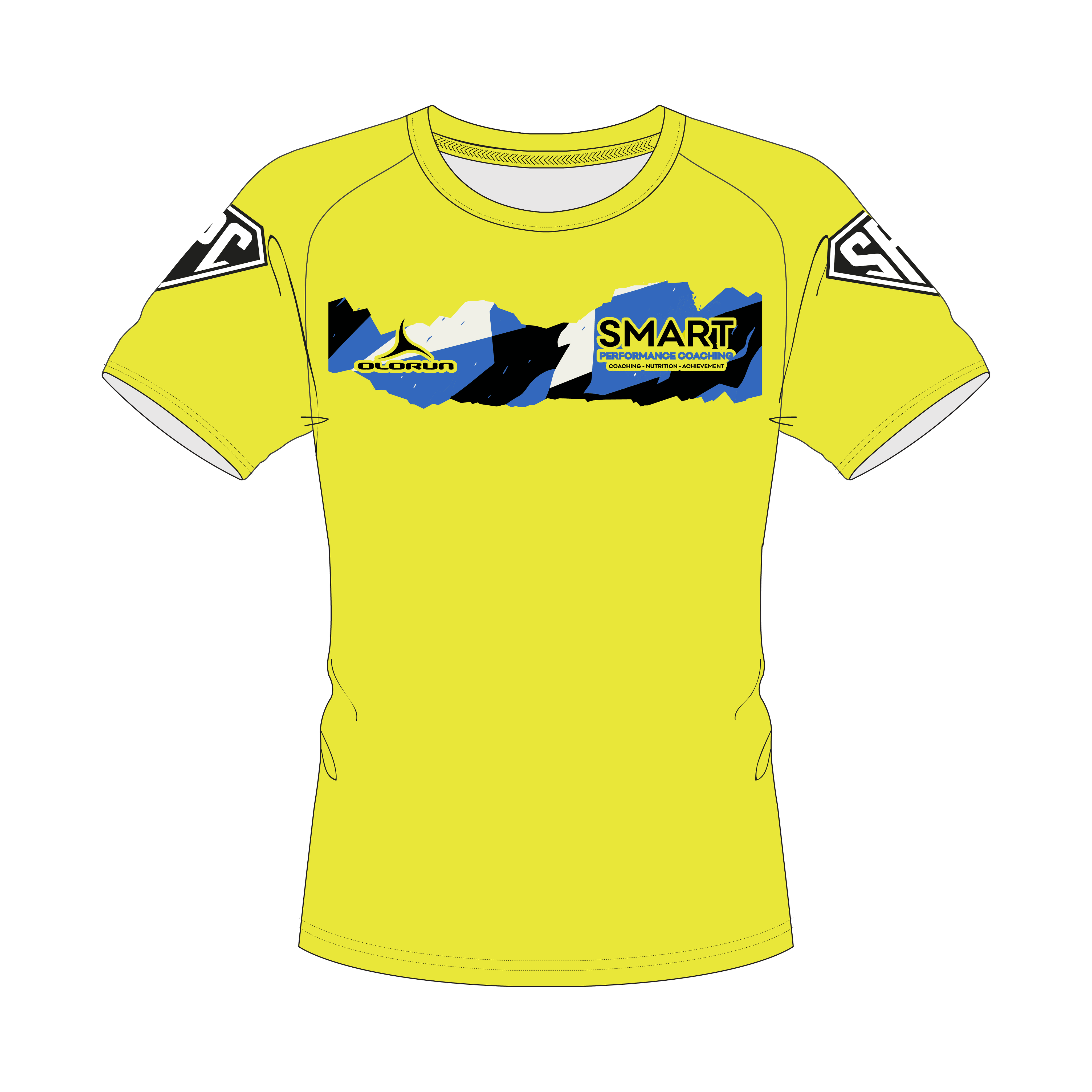 Smart Performance Coaching Training T-Shirt - Black/Blue NO COACH