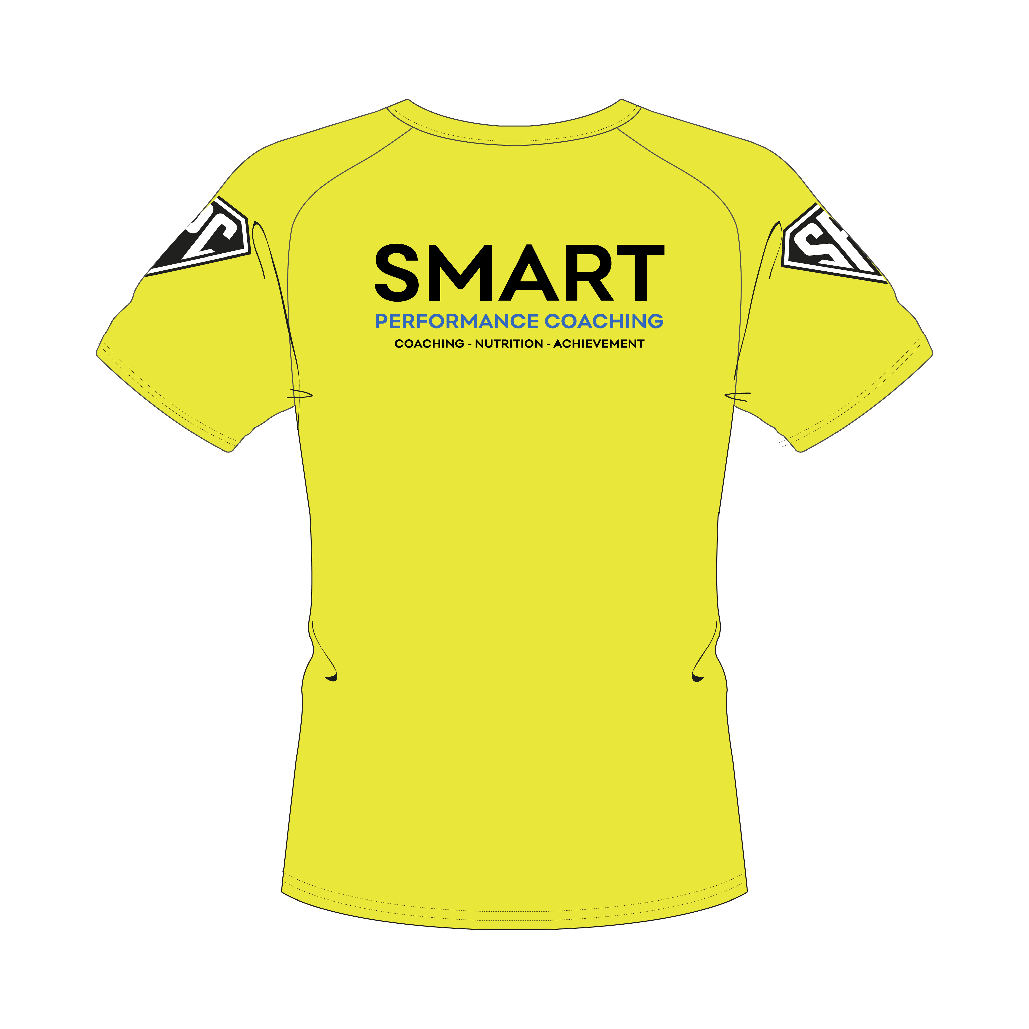 Smart Performance Coaching Training T-Shirt - Black/Blue NO COACH
