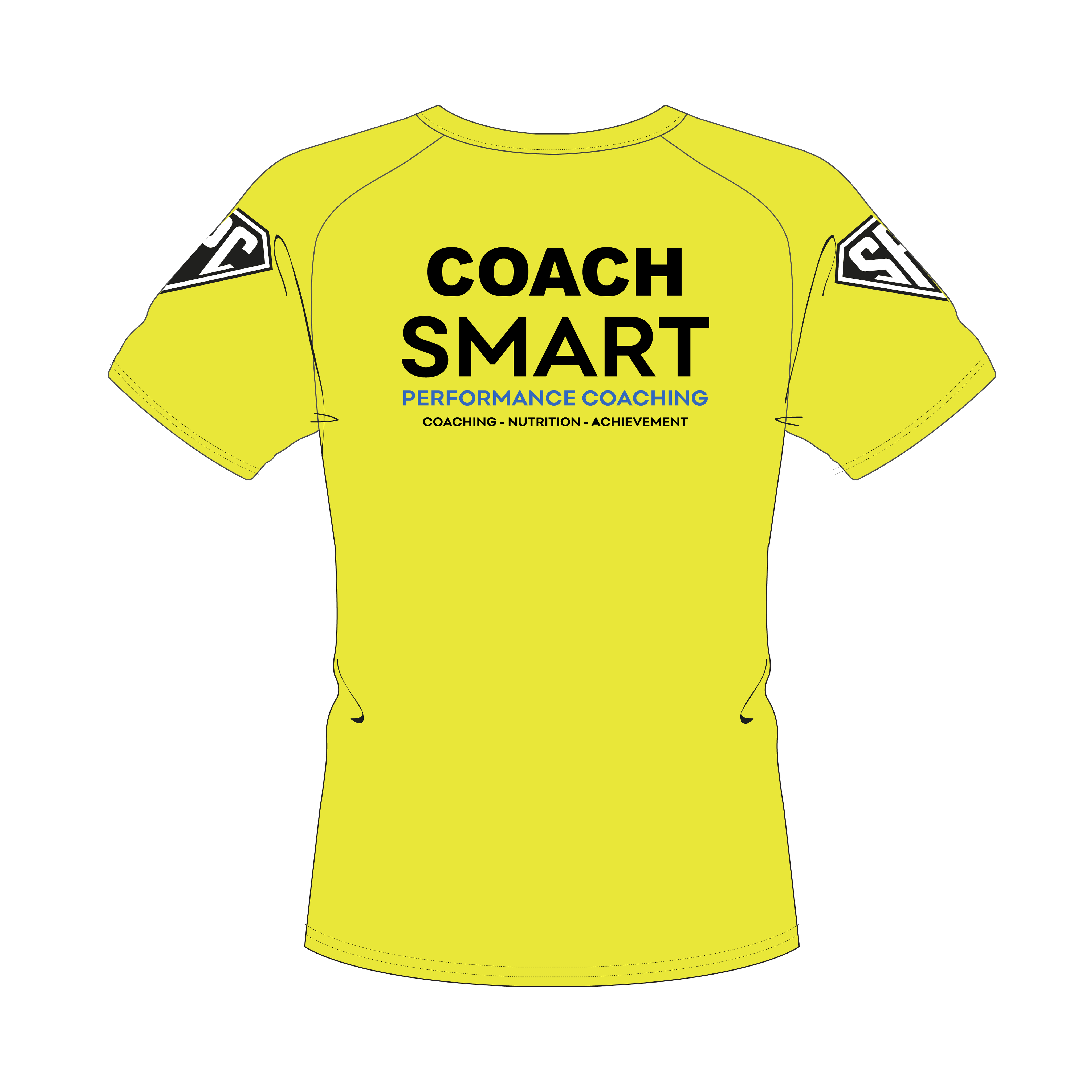 Smart Performance Coaching Training T-Shirt - Black/Blue WITH COACH