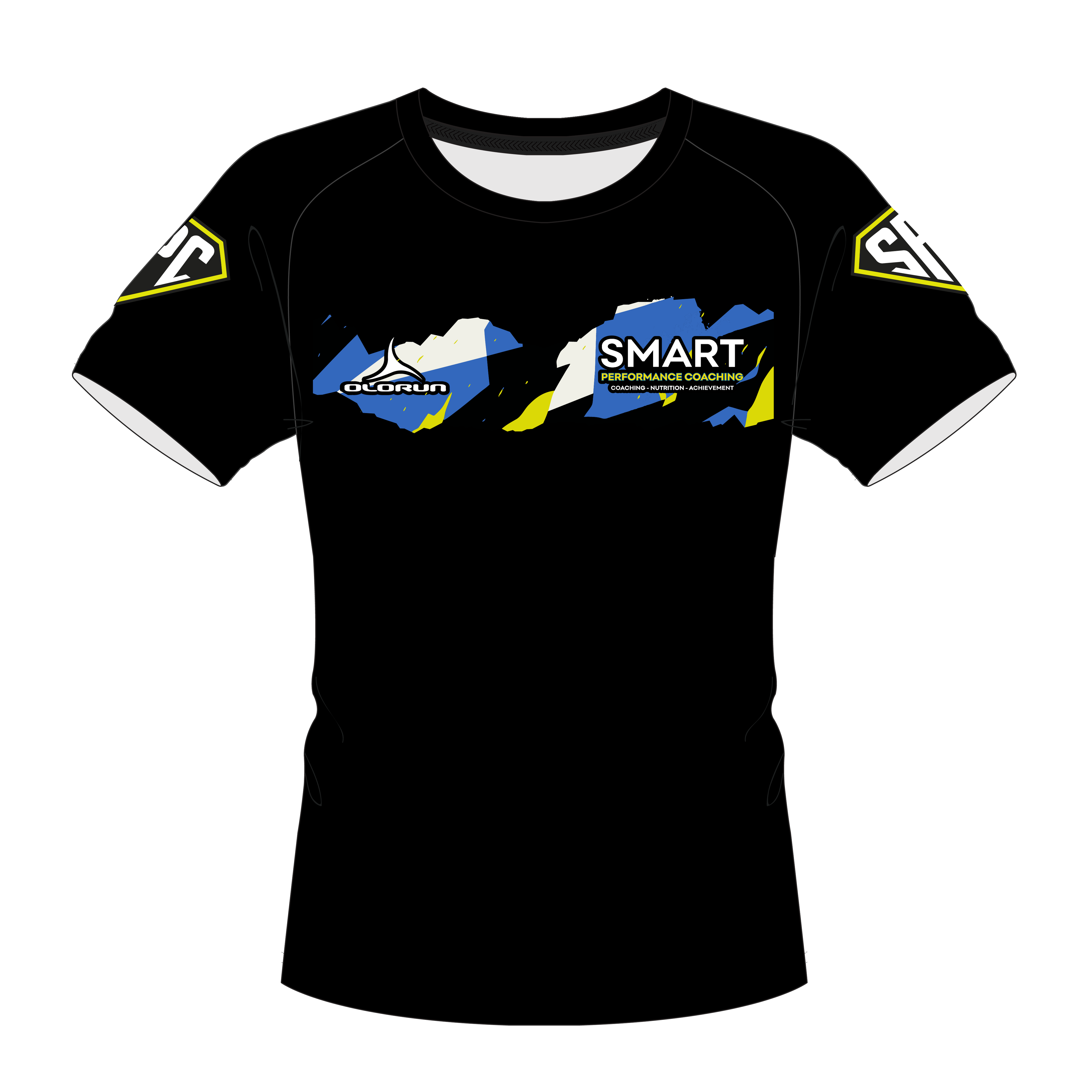 Smart Performance Coaching Training T-Shirt - Black/Blue NO COACH