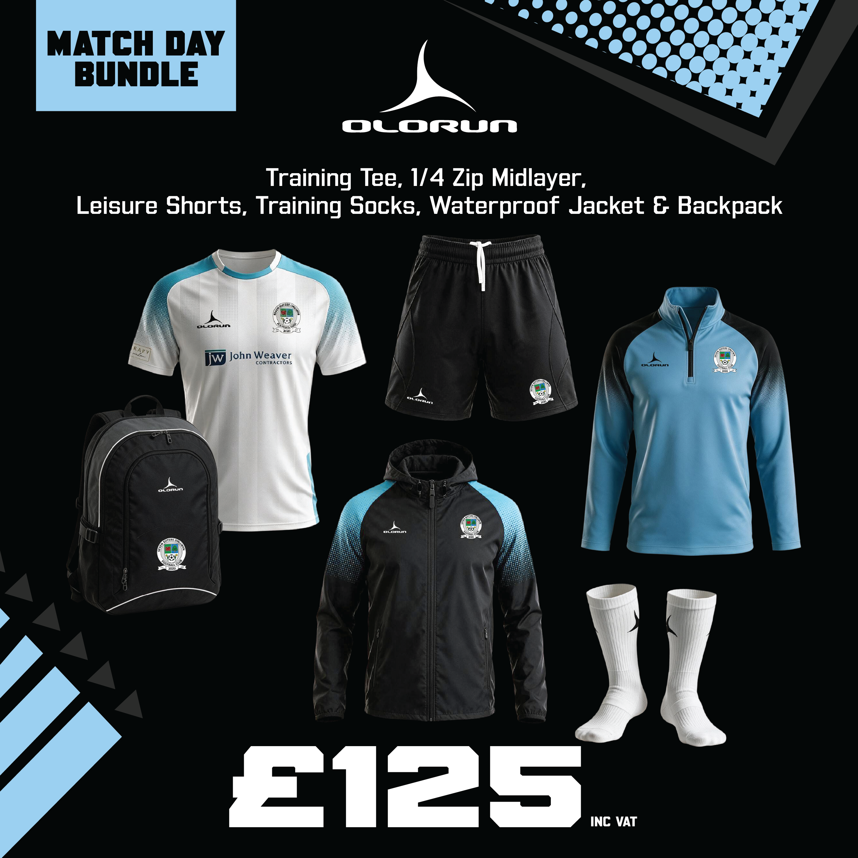 Seven Sisters Onllwyn AFC Match Day Bundle 1st Team