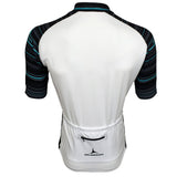 White/Black/Mint Full Zip Short Sleeve Cycling Jersey (Fast Delivery)