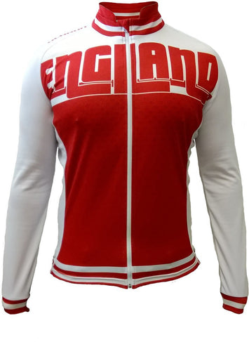 Olorun England Full Zip Long Sleeve Cycling Jersey (Fast Delivery)