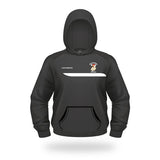Roosters 7's Tempo Hoodie - Rib & Cuff - Black/White