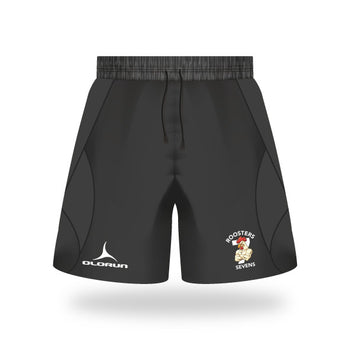 Roosters 7's Iconic Training Shorts - Black/Black