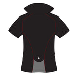 Mersham Sports Club Kid's Flux Polo Shirt - Black/Grey/Burgundy