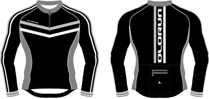 Olorun Velodrome Half Zip Men's Long Sleeve Cycling Jersey
