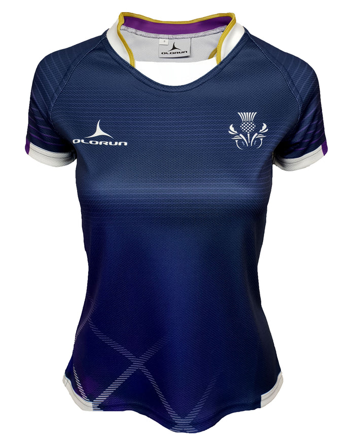 Women's Olorun Scotland Contour Home Nations Rugby Shirt