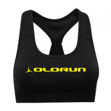 Olorun Activ Performance Sports Bra - Black Yellow