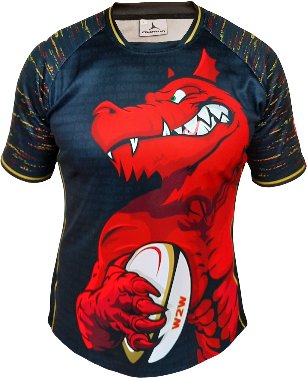 Wales Pride Of The Dragon Rugby Shirt Olorun Sports
