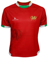 Olorun Contour Wales Home Nations Rugby Shirt ( Home Design - Red