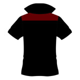 Hampstead RFC Men's Tempo Polo Black/Burgundy/Amber