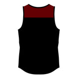 Hampstead RFC Men's Tempo Vest Black/Burgundy/Amber