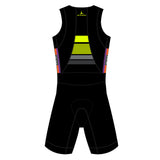 Trojan Performance Sprint Tri Suit - Sleeveless 3/4 Front Zip