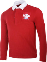 Olorun Wales Retro Mens Long Sleeve Rugby Shirt (Fast Delivery)