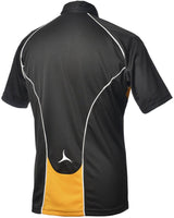 Olorun Flux Polo Shirt  Black/Amber/White (Fast Delivery)