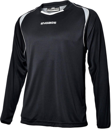 Engage Premium Football Shirt Black/Silver/White (Fast Delivery)