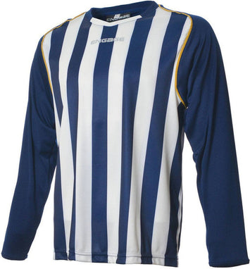 Engage Pro-Stripe Kids' Football Shirt Navy/White/Bronze (Fast Delivery)
