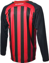 Engage Pro-Stripe Kids' Football Shirt  Red/Black/Bronze  (Fast Delivery)