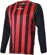 Engage Pro-Stripe Kids' Football Shirt  Red/Black/Bronze  (Fast Delivery)